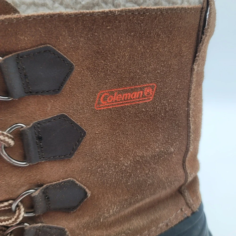 Coleman Adam Mens Brown Suede Insulated Winter Duck Hunting Boots Size 10M 74892